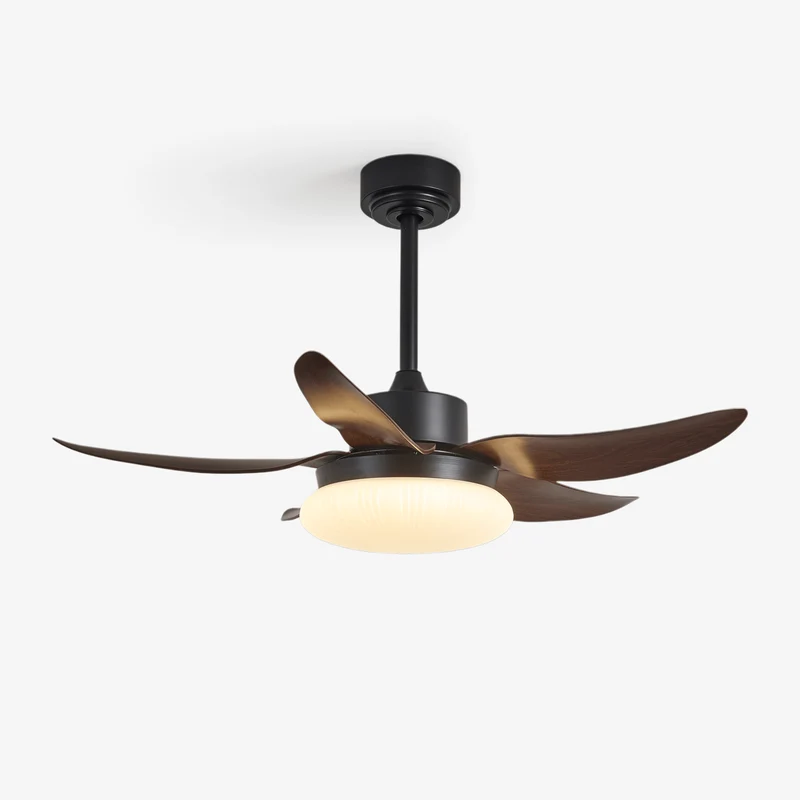 Moderne plafondventilator met verlichting en afstandsbediening hout design 106 cm | Sansoti
