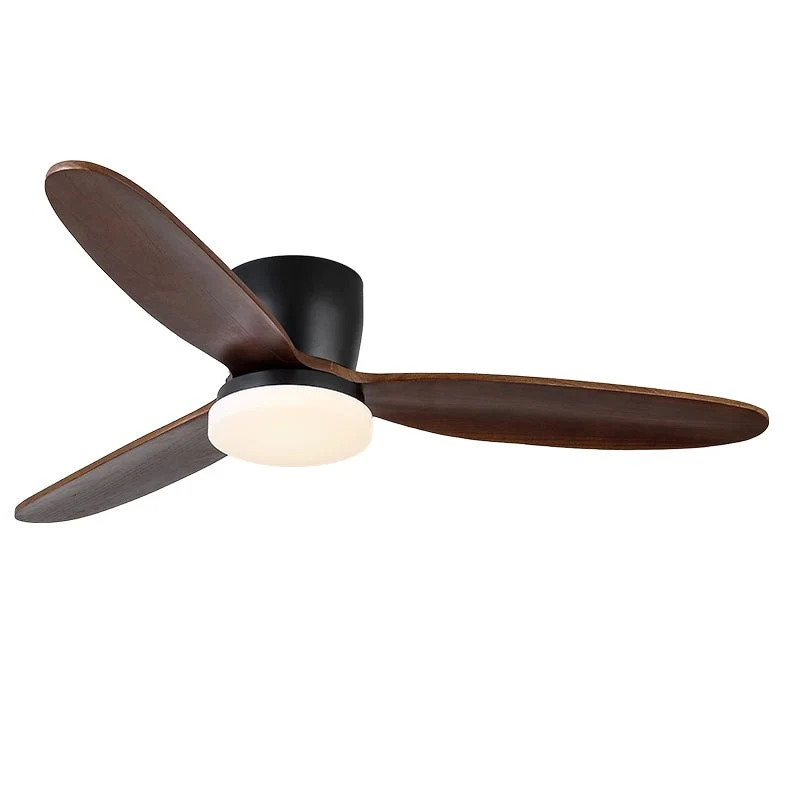 Plafondventilator met Verlichting Athyrs – 35W LED Ingebouwd – 6 Snelheden – Afstandsbediening – Stille Motor – Klassiek Design – Donker Hout – Voor Woonkamer Slaapkamer | Sansoti