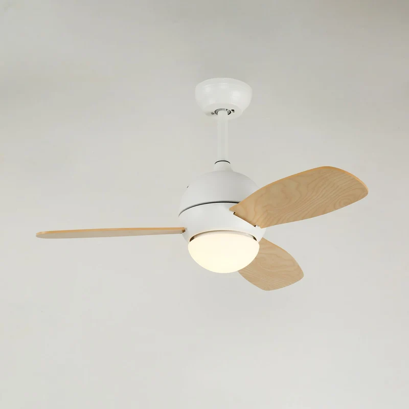 Plafondventilator met Verlichting Minimalistische Stijl 3 Bladen | Sansoti