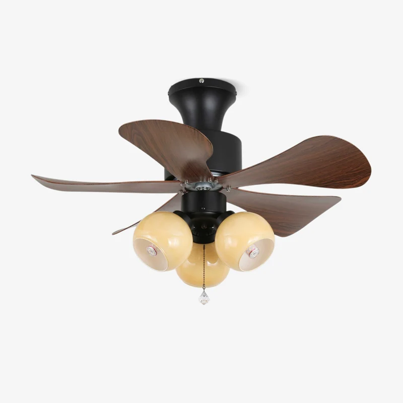 Lunara Vintage Plafondventilator Ø80cm met Verlichting en Afstandsbediening | Sansoti