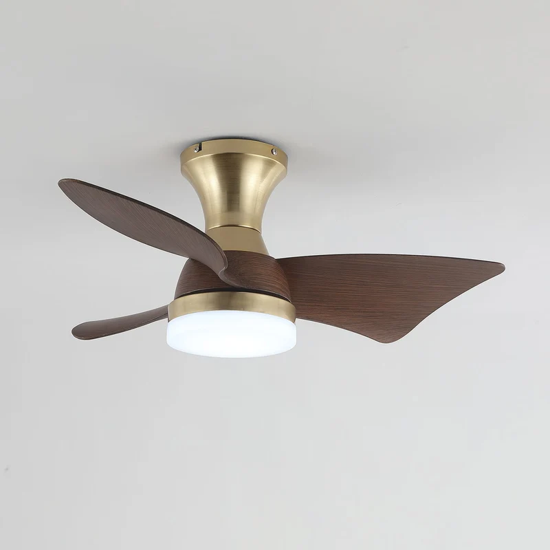 Moderne Plafondventilator met Verlichting – Houtnerf – Ø55 cm – Afstandsbediening – 6 Snelheden | Sansoti