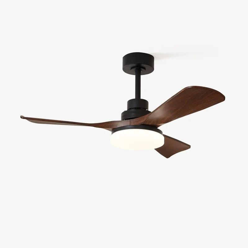Moderne Plafondventilator met Verlichting – Stille Ventilator met LED 3 Snelheden – Dimbaar met Afstandsbediening | Sansoti