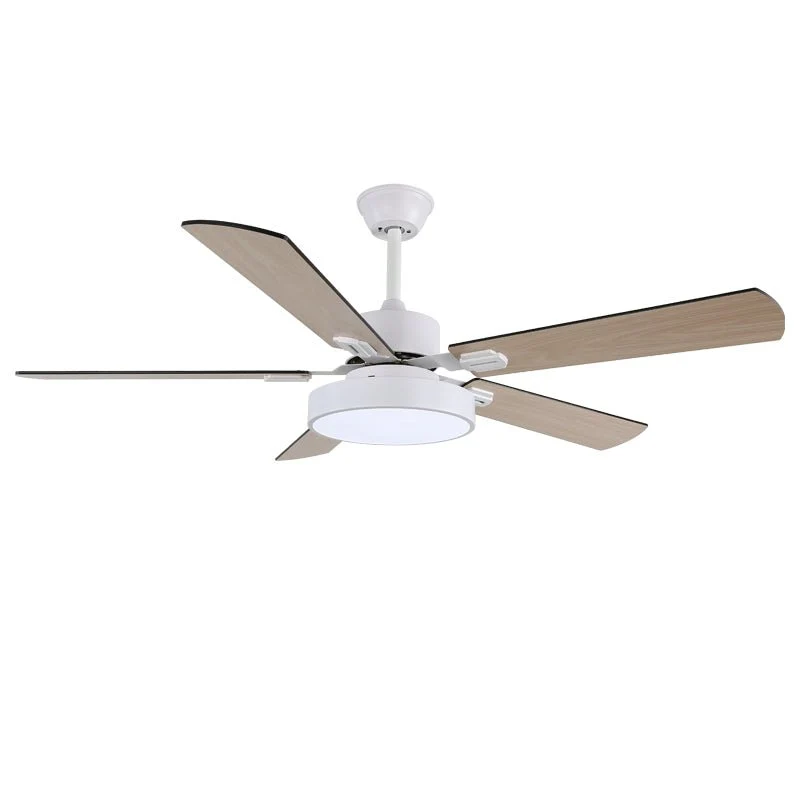 Moderne Plafondventilator met Houten Bladen & Geïntegreerde LED-Verlichting – Ø107 cm, Afstandsbediening, 6 Snelheden, Verstelbaar Vermogen | Sansoti