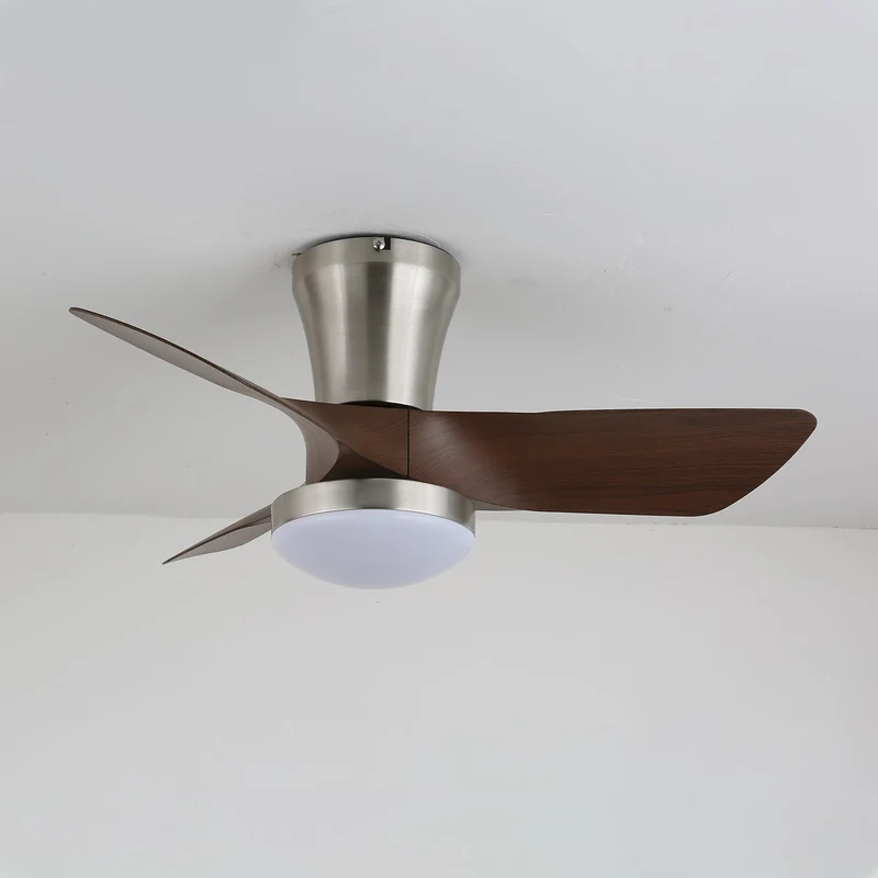 Moderne Houten Plafondventilator Trivon met Geïntegreerde Verlichting – Verstelbare Snelheid & Afstandsbediening | Sansoti