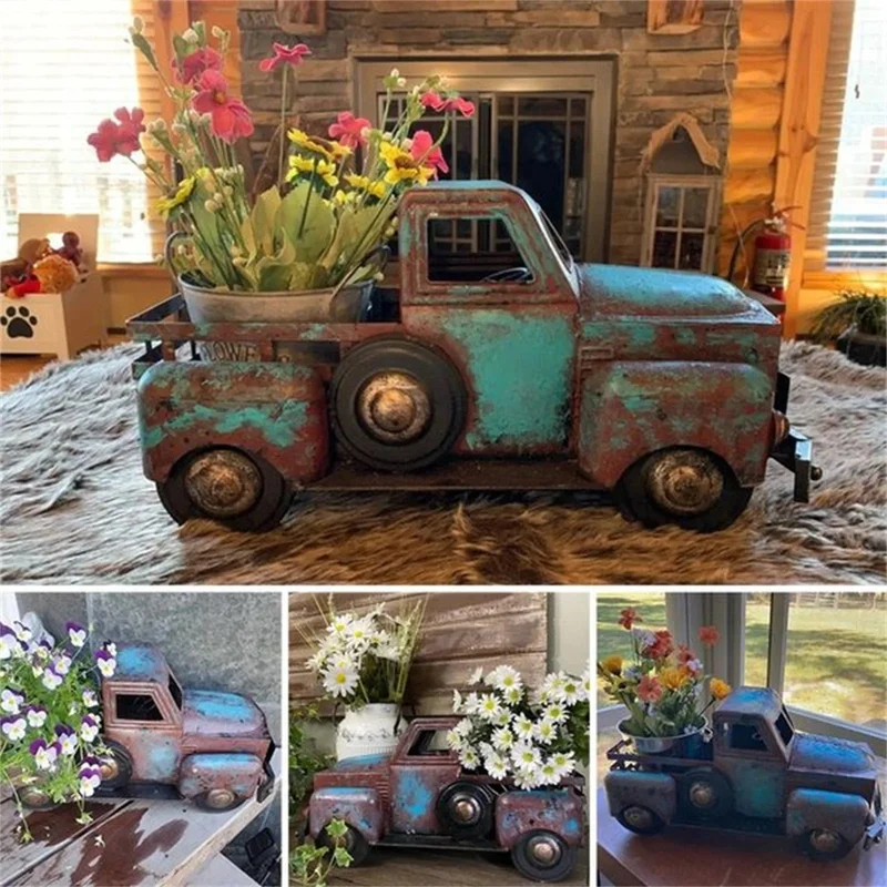 Rustieke Plantenbak Boerderij Truck