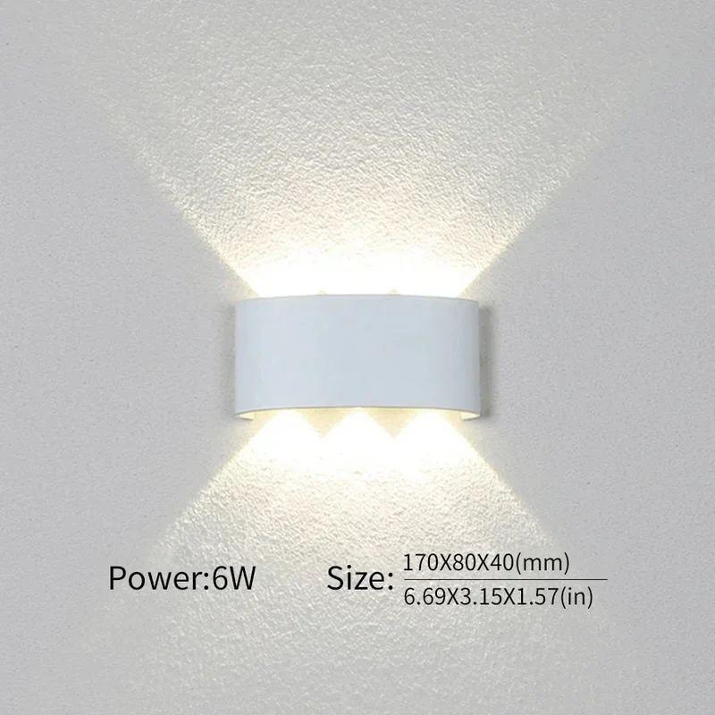 Minimalistische LED-wandlamp voor binnen of buiten - Aluminium - Zwart of Wit - 2W tot 10W | Sansoti