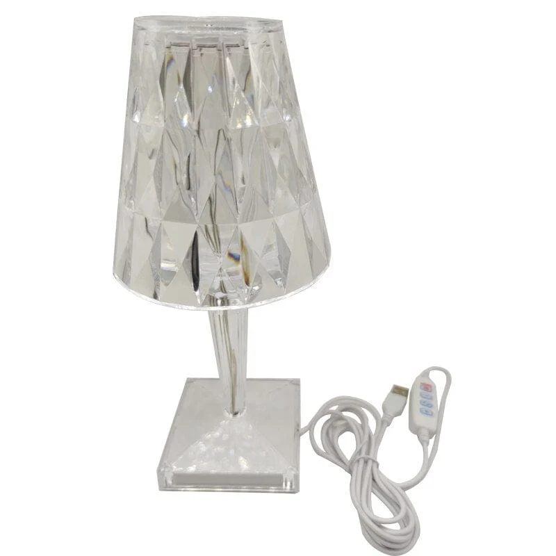 LED Kristal Tafellamp – Draadloze Touch Lamp met Diamant Design & Sfeerverlichting | Sansoti