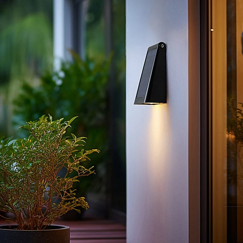 Solar Downlight Wandlamp Voor Buiten Met Verstelbaar Zonnepaneel En IP65 | Sansoti