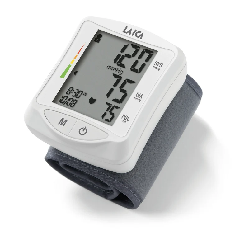 Laica automatische pols bloeddrukmeter (BM1006) – 60 geheugenposities – meet bloeddruk en hartslag