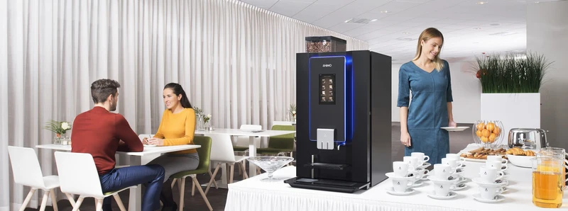 Animo OptiBean Touch 3 – Koffiemachine kantoor bonen voor écht goede koffie op het werk | vanaf 15 FTE - 120 kopjes per uur - zettijd 30 seconden
