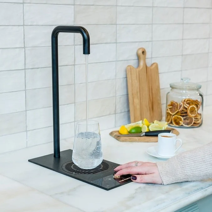 Inbouw leidingwaterkoeler Habit Tap T2 met energiezuinige EcoModus koud/kamer en/of bruis | 1 tot 75 gebruikers (50 of 80 liter / uur)