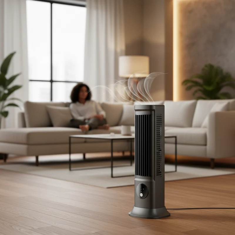 Slanke Torenventilator met Afstandsbediening voor Huis & Kantoor