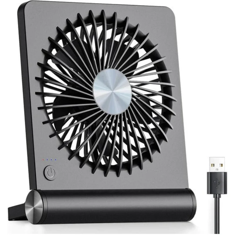 USB Ventilator - Stille Bureauventilator Met Verstelbare Luchtstroom