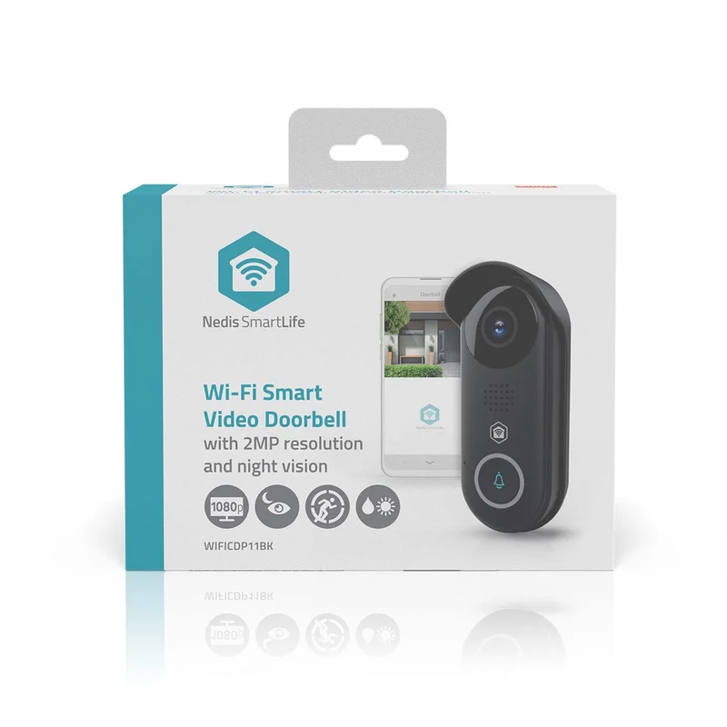 SmartLife Videodeurbel Transformator - Full HD 1080p - Cloud Opslag (optioneel) / microSD (niet inbegrepen) / Onvif
