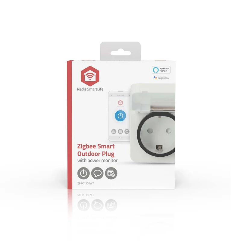 SmartLife Slimme Stekker Zigbee 3.0 - IP44 - Energiemeter