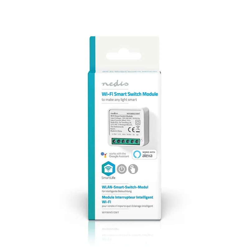 SmartLife inbouwmodule Wi-Fi - Schakelaar - 3680W