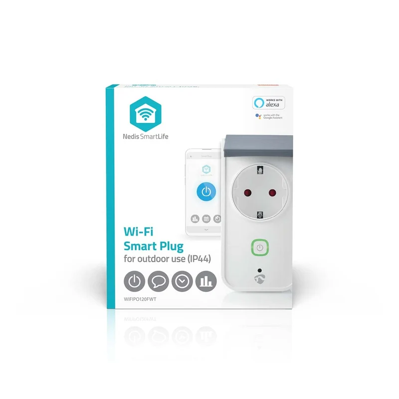 SmartLife Slimme Stekker Wi-Fi - IP44 - Energiemeter