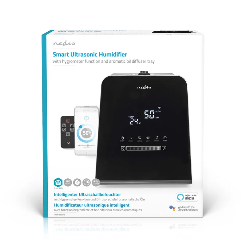SmartLife Luchtbevochtiger 110W - Met Koele en Warme mist - 5.5l