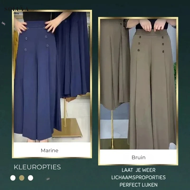 Sofia – Elegante Wijde Comfort Broek