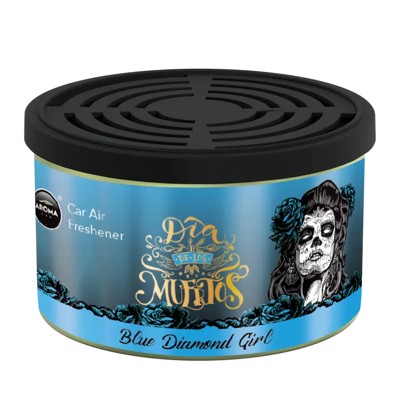 Aroma Car - Dia de los muertos - Diamond Girl Blue Can