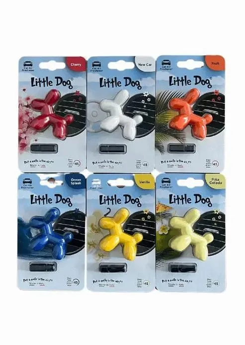 Little Dog Luchtverfrisser - Set van 6 geuren (Vent Clip)