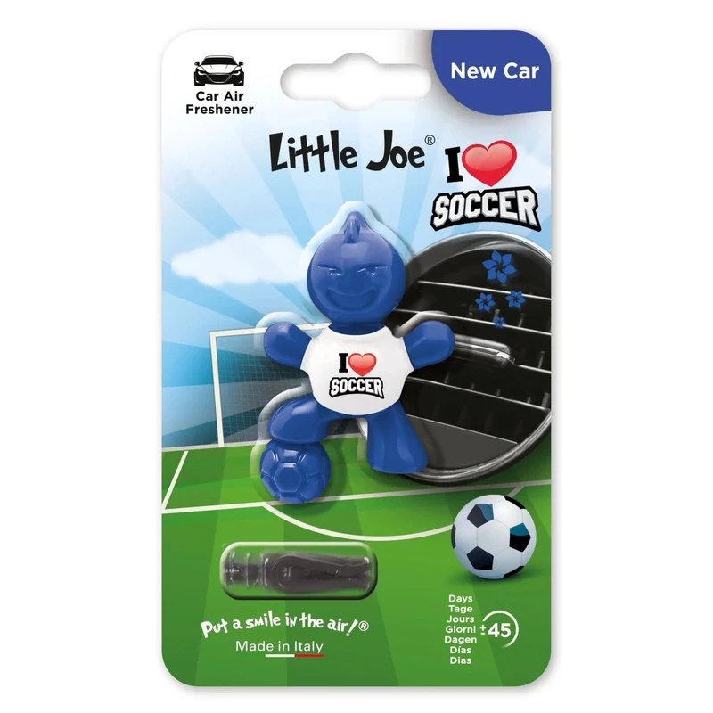 Little Joe - i love soccer - Blauw - New Car (Vent Clip)