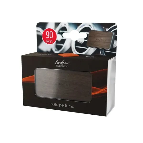 Vinove Starterkit - Luxe Autoparfum Luchtrooster - Prestige Wood Line London