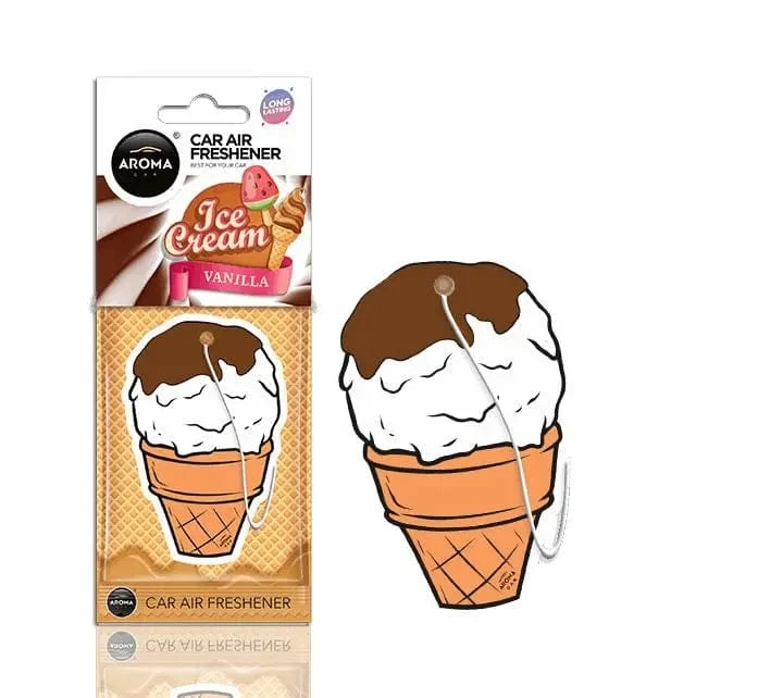 Aroma Car - Sweets Ice Cream Brown - Vanille