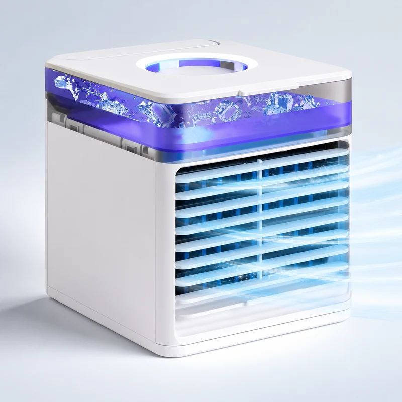 Draagbare Bureau Airconditioner & Luchtbevochtiger