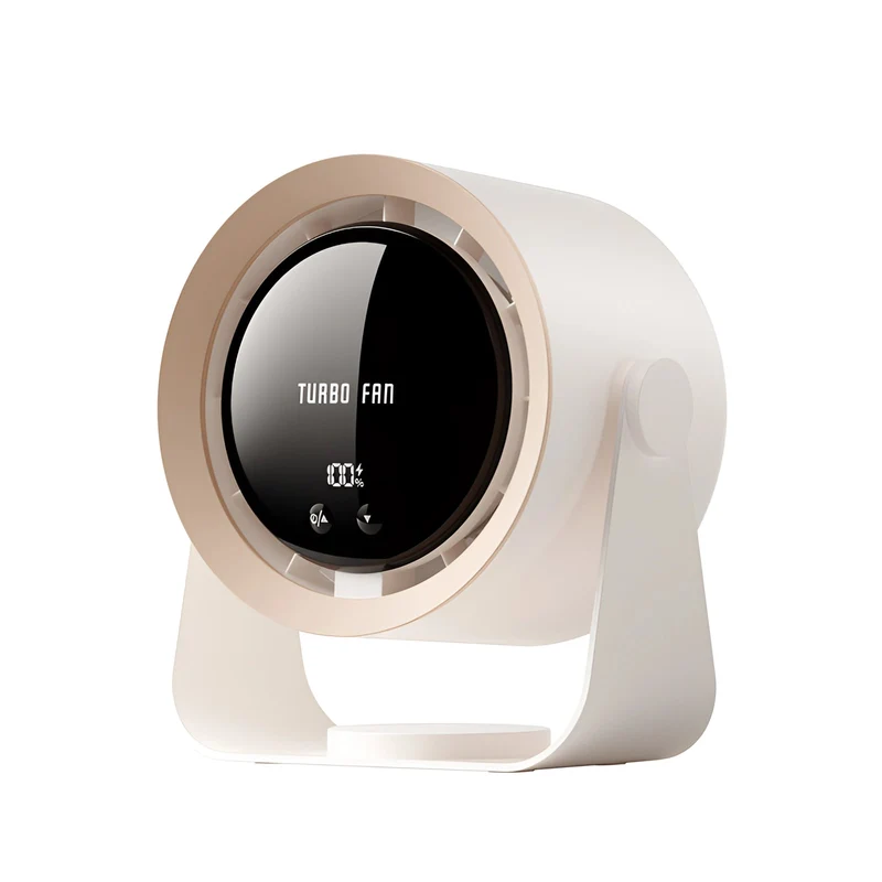 Draagbare Bladloze Ventilator met LED-Display - Stil & Efficiënt