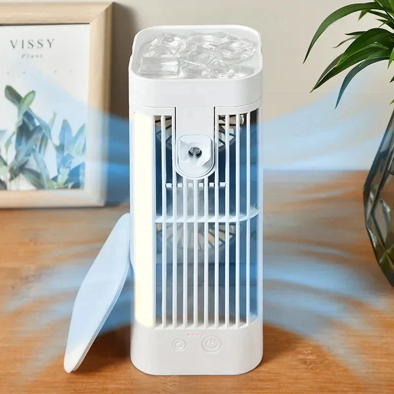 Draagbare USB Sproeiventilator - 3 Snelheden & Mistfunctie