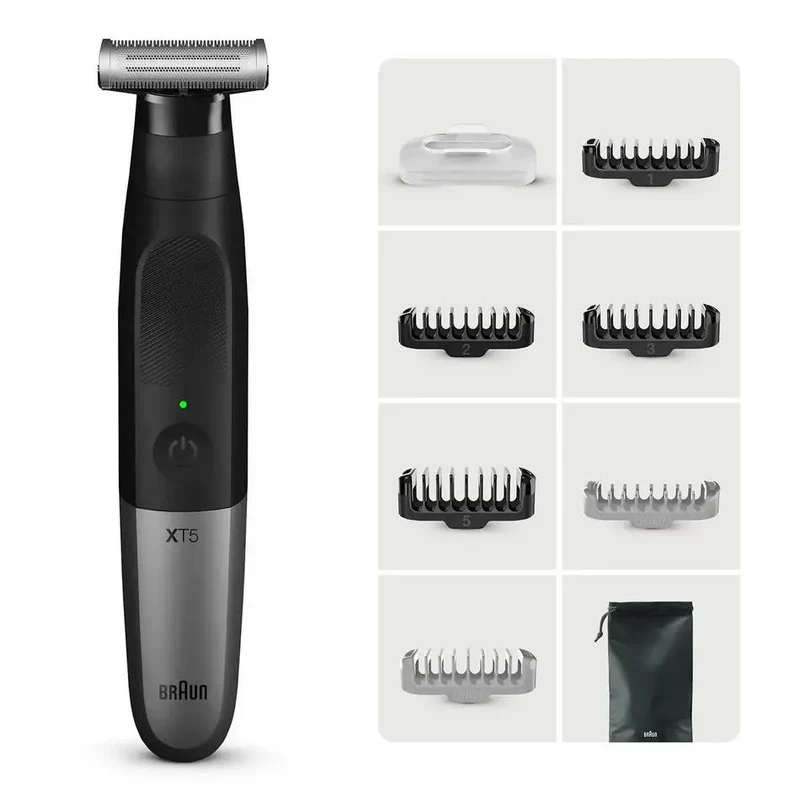 Braun XT5200 - Schwarz - Silber - Rechteck - 1 mm - 5 mm - Bart - Gesicht - Akku