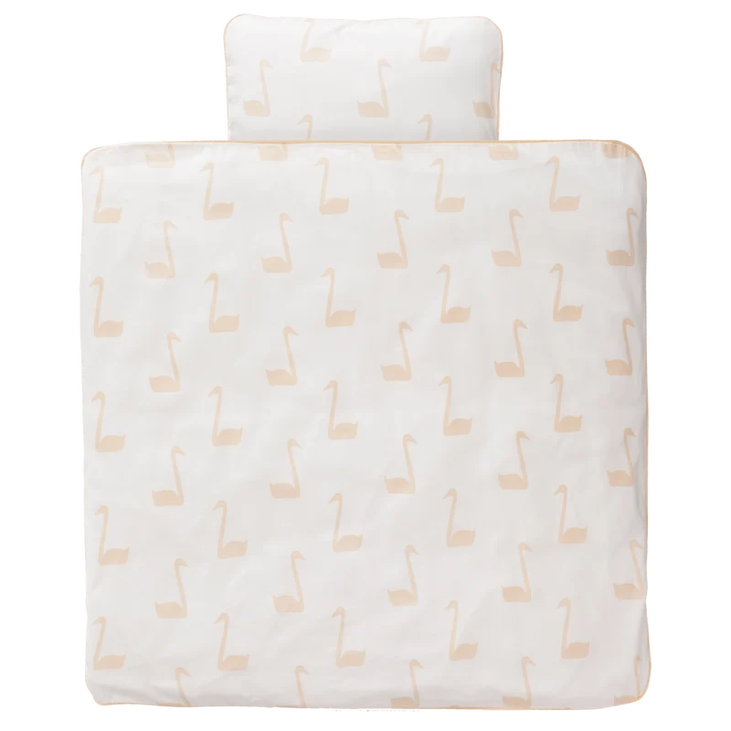Fresk Dekbedovertrek Swan Pale Peach 100x135cm