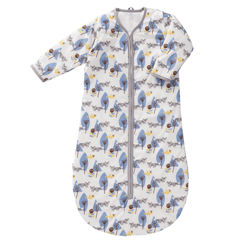 Fresk Slaapzak Baby Winterslaapzak Afristsbare Mouw Fox Blue
