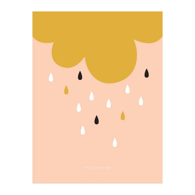 Roommate Wanddecoratie Golden Rain