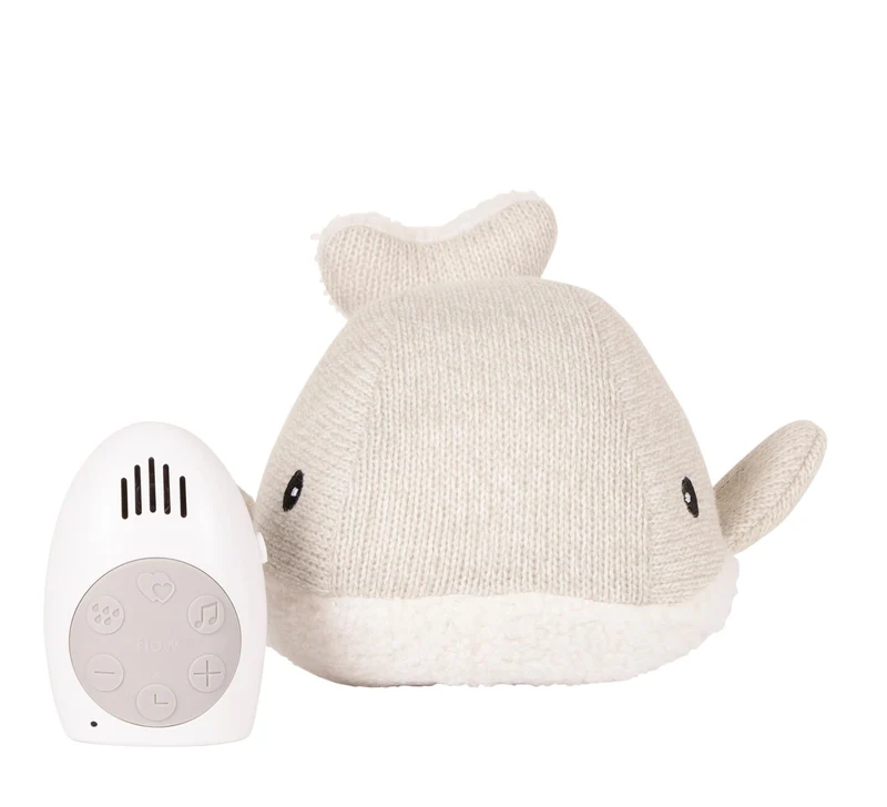 Knuffel Hartslag Comforter Moby The Whale Light Grey