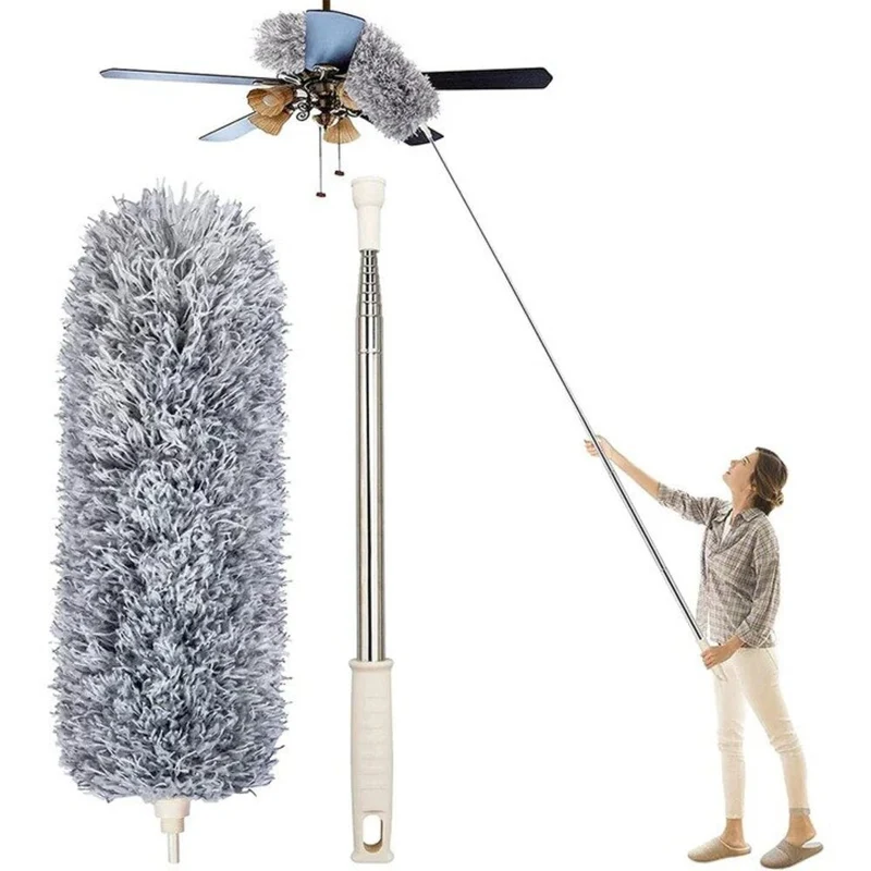 Telescopische Plumeau - 5 Meter Bereik & Wasbaar