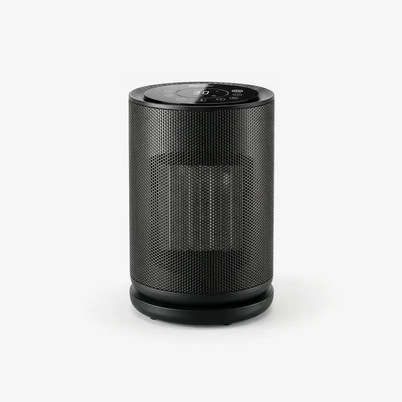 1800W Circular Ceramic Mini Fan Heater - Black