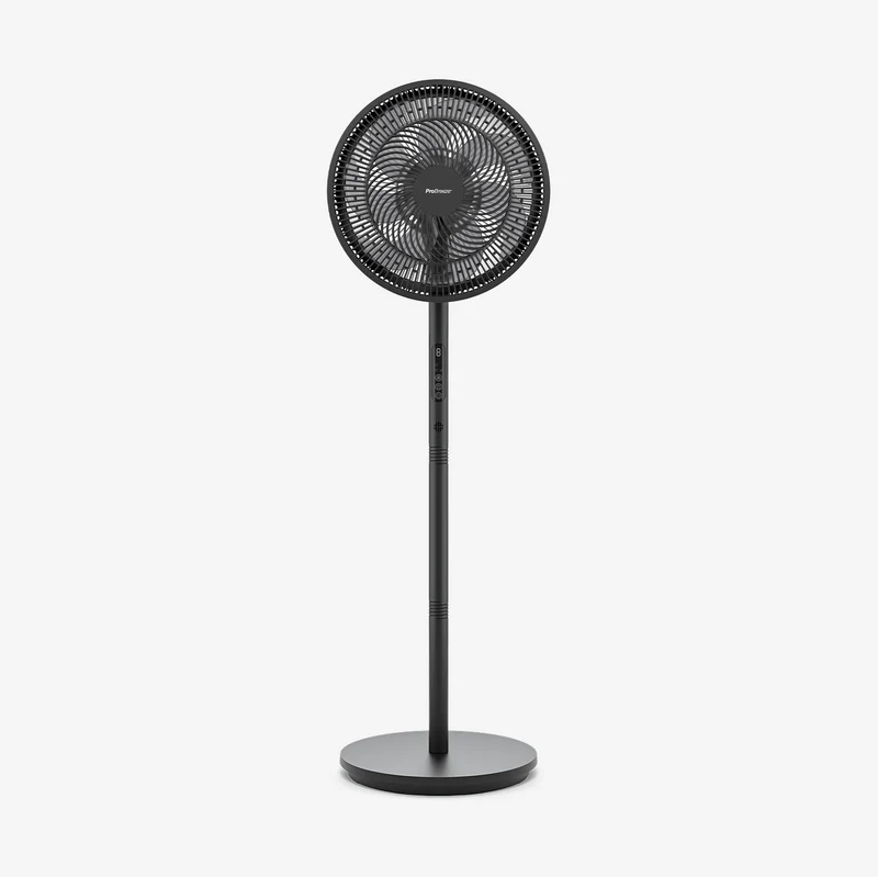 AirFlo™ Slim 109 cm Hybrid Pedestal Fan - Ultra- Quiet Air Circulator - Black