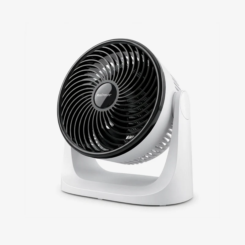 AirFlo Mini 28 cm Turbo Fan - Ultra-Quiet Air Circulator - White/Black