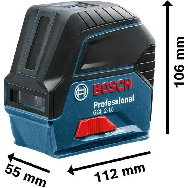 Bosch Professional Kreuzlinienlaser GCL 2-15 mit Halterung