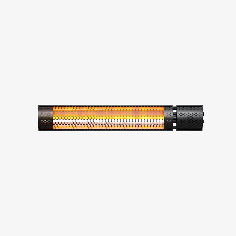 Wall Mounted Infrared Patio Heater with Remote Control and 2 Heat Settings