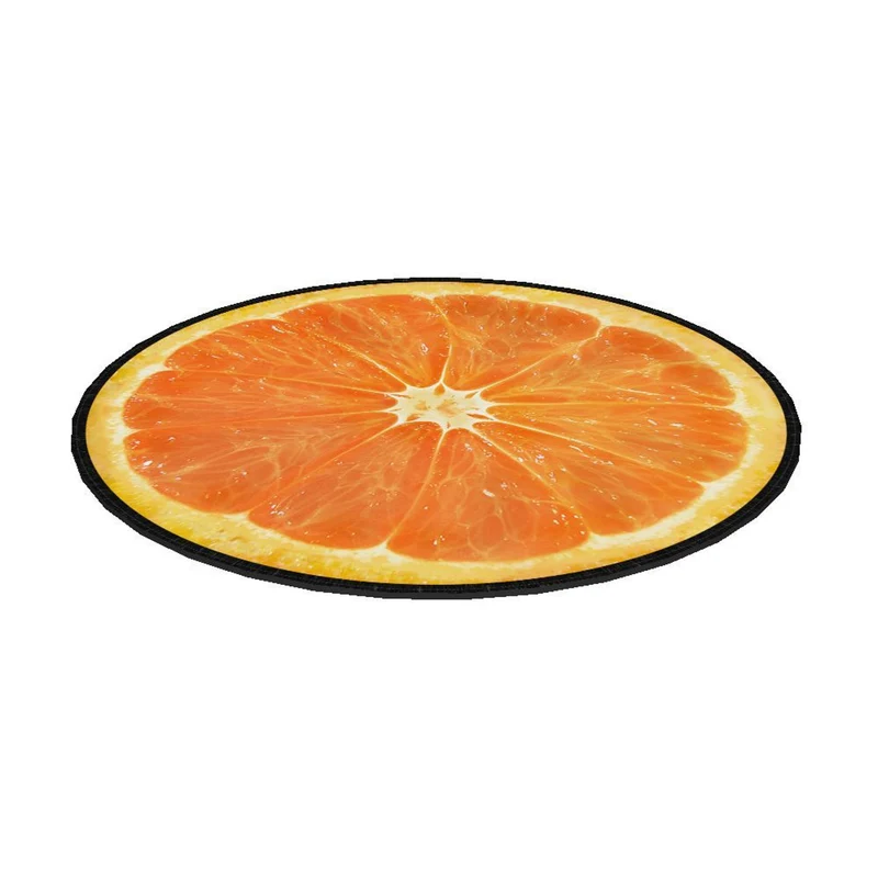 Coussin de chaise Bertoni, décoratif, feutre, 35 cm, orange, EE0066