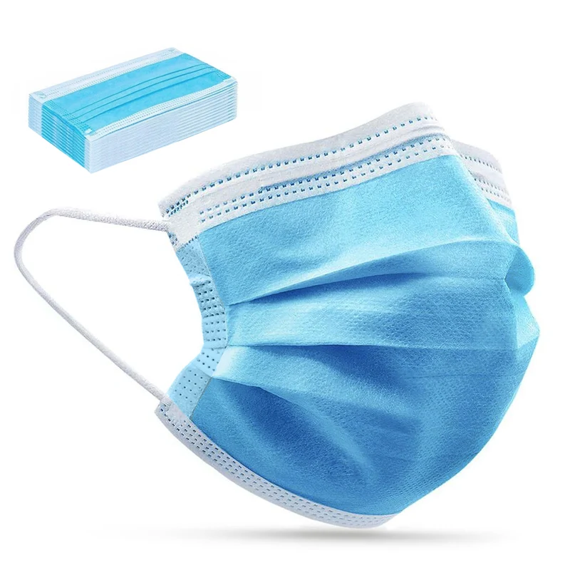 Promedix PR-280 Masques médicaux CE EN 14683: 2019 - set - bleu 10 pièces BFE> 98%