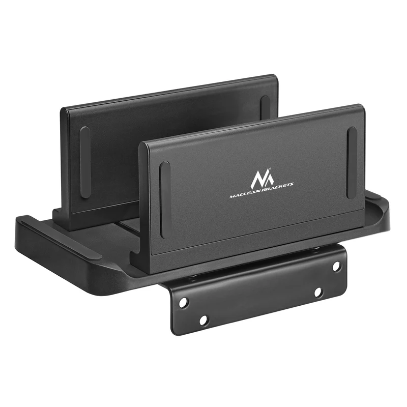 Maclean MC-454 Thin Client / Mini PC Terminal Holder, noir, compatible avec les supports VESA, sur pied,