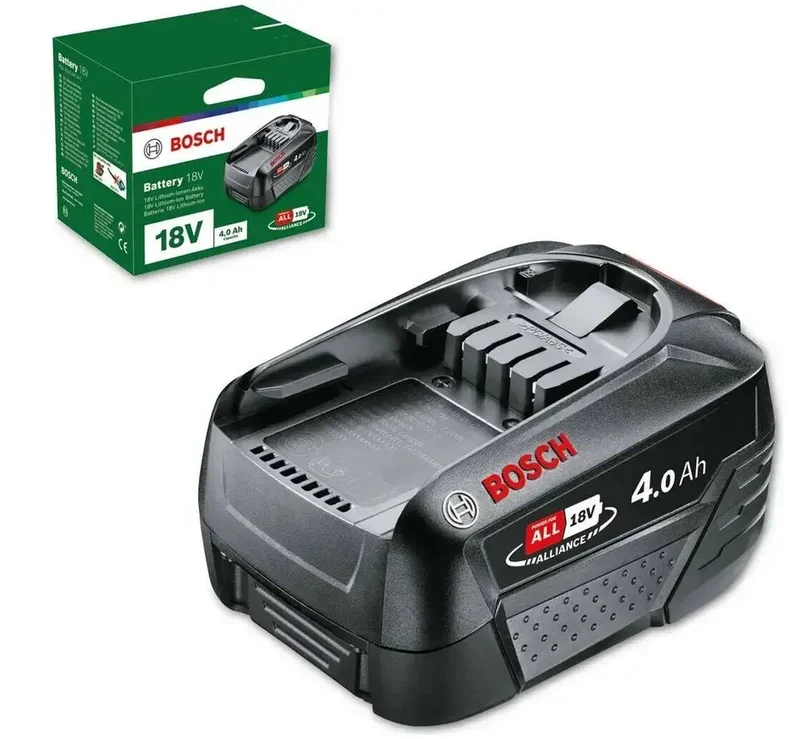 Bosch battery pack PBA 18V 4.0Ah W-C (18 volt system, 4.0Ah battery, in box)