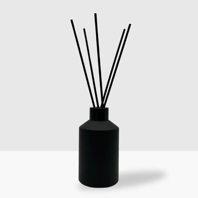 Geurstokjes 200ml Mat Zwart Glas