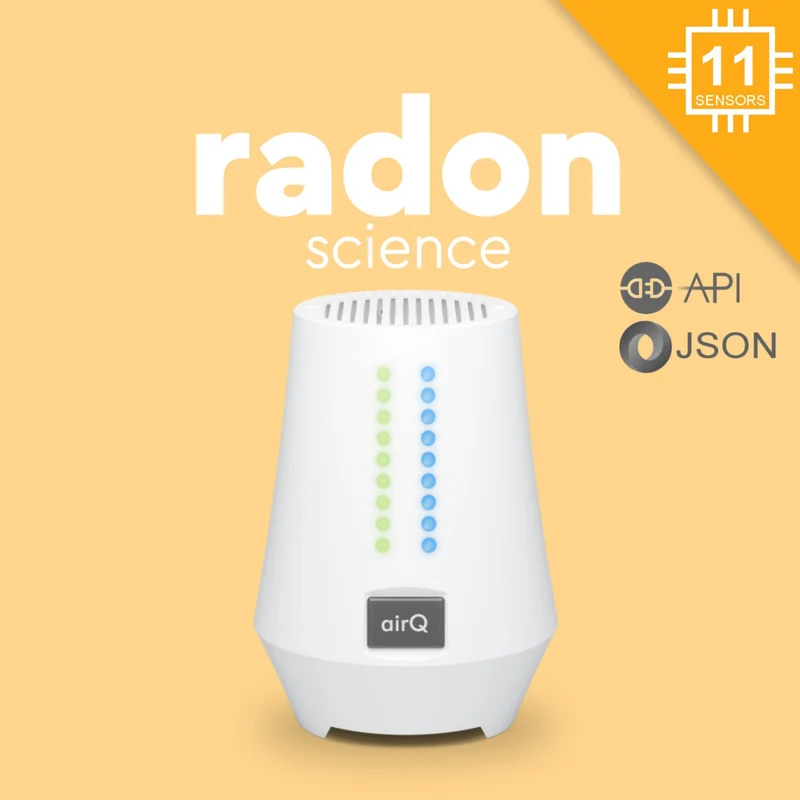 air-Q radon science - Luftanalysator (5 Sensoren + Science Option + zusätzlich CO2 und Feinstaub Sensor)