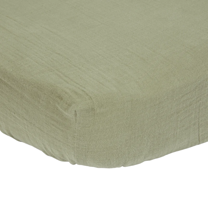 Little Dutch Hoeslaken Hydrofiel 70x140/150cm Olive