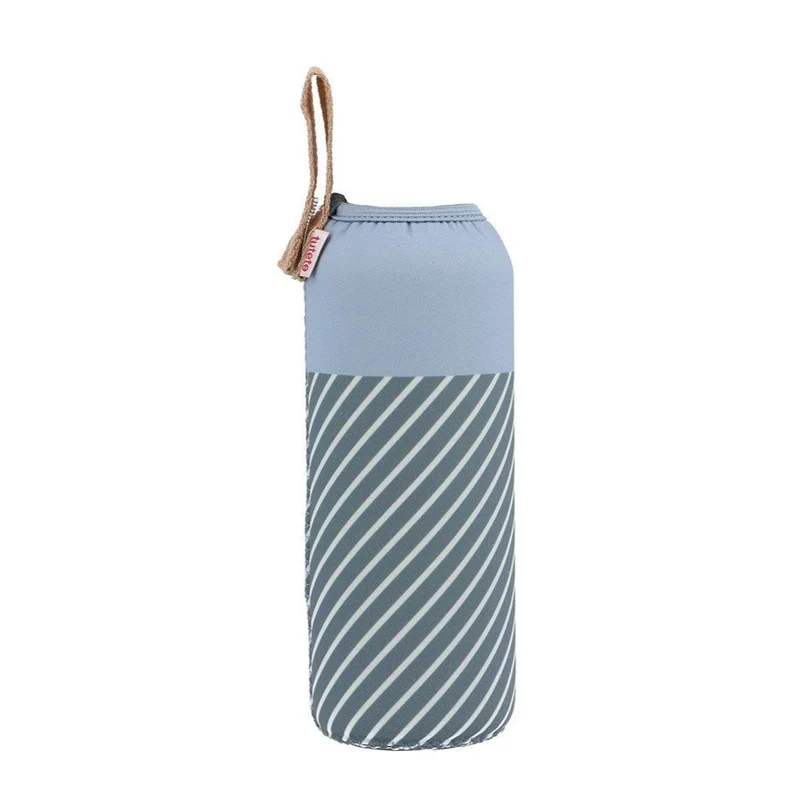 * Tutete Drinkfles Cover Thermisch | Blauw Strepen